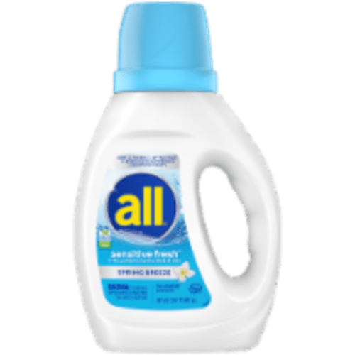 all® Sensitive Fresh™ Spring Breeze Liquid Laundry Detergent, 30 fl oz / 24 loads