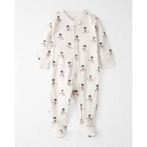 Baby Organic Cotton Sleep & Play Pajamas in Snowman Print - Little Planet | Carter's