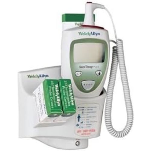 Welch Allyn 01690-300 SureTemp Plus 690 Electronic Thermometer, Wall Mount, 9' Cord and Oral Probe with Probe Well