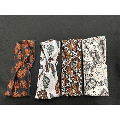 NEW Toddler 4 Different  Motorcycle  Stretchy Twisted Knot Wide Headbands, knit fabric,
