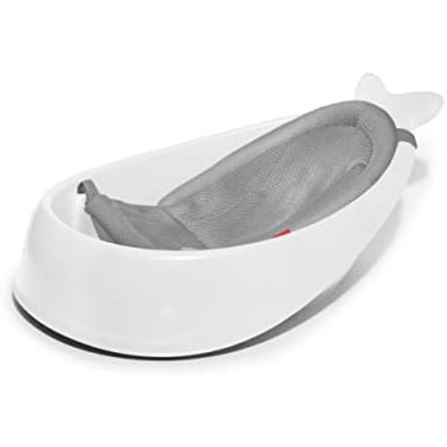 Skip Hop Infant Bath Tub 3-Stage Grow With Baby Smart Sling MOBY Bathtub White Age 0+