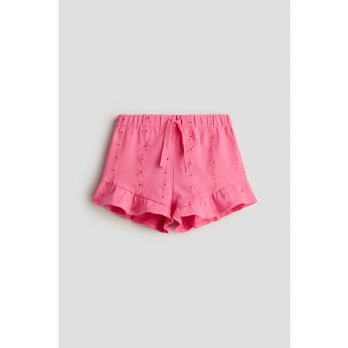 SHORTS WITH EYELET EMBROIDERY