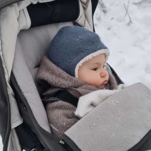 Baby Wool Hat Italian Virgin Wool, Organic Cotton Lining