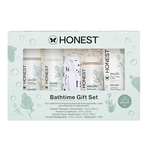 The Honest Company Bathtime Gift Set, Hypoallergenic, Fragrance-Free