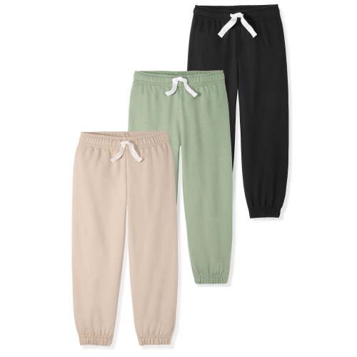 Garanimals Newborn Baby Boy Cotton French Terry Pull-On Joggers, Single & Multi-Pack, 0M–12M