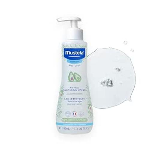 Mustela No-Rinse Micellar Cleansing Water for Babies - Made with Natural Avocado Perseose & Aloe Vera - Safely Cleans Baby's Face, Hands & Diaper Area - 1 or 2-Pack - Various Sizes