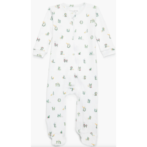 The Footie Pajama - Alphabet, 0-3 Months