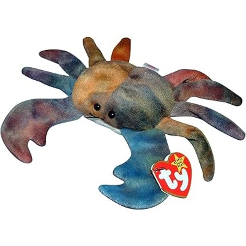 Ty Beanie Babies Claude the Crab Ty Dye w/error