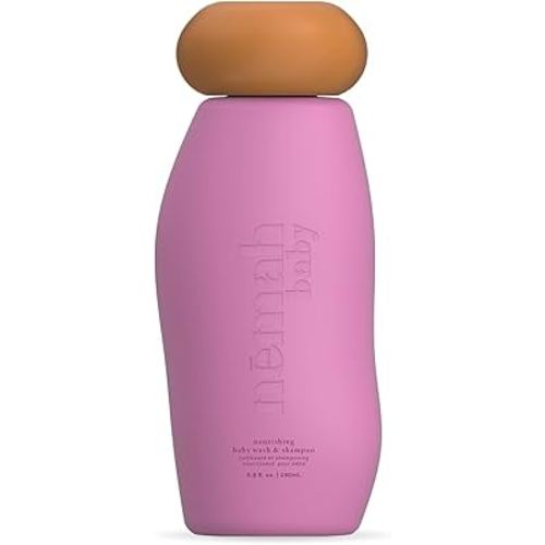 Nemah - 2-in-1 Baby Soap and Shampoo - Tear-Free Baby Body Wash and Shampoo with Actismart Chamomile, Jojoba Oil, & Activera Aloe - Vegan & Cruelty-Free - 9.8 fl. oz.