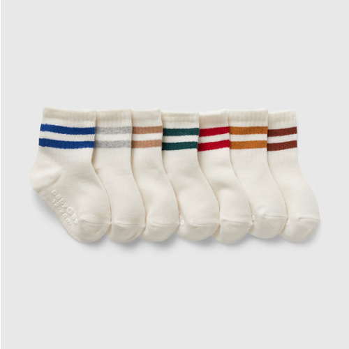 Multi colored striped socks