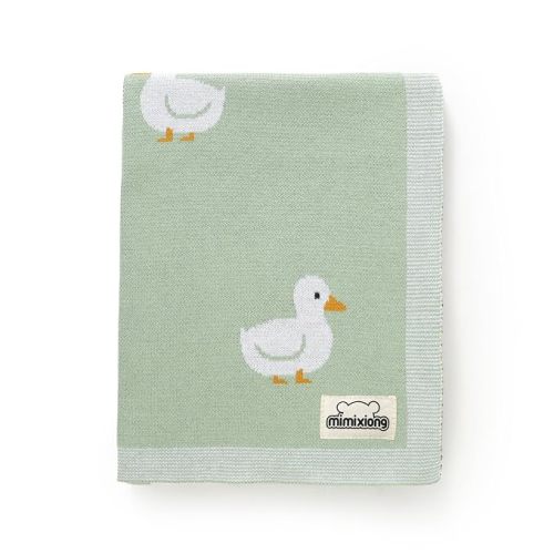 Baby Blanket Knit Receiving Boys Girls Cute Duck Blanket