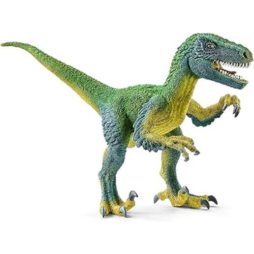 Schleich Dinosaurs - Velociraptor Toy Dino Figurine - Kids Ages 4+ | 14585