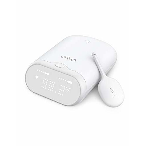 VAVA Smart Baby Thermometer for Kids & Adults, Real-Time Continuous Monitoring Thermometer with Fever Alarm, 24H Battery Life, Wearable Armpit Fever Monitor