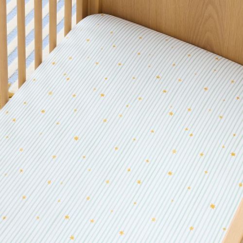 Star Stripe Crib Fitted Sheet
