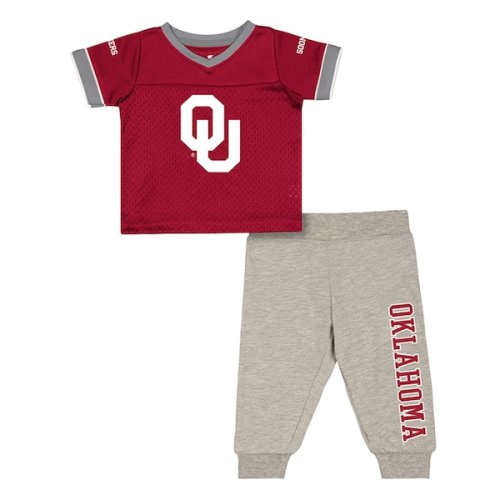 Infant & Newborn Colosseum Oklahoma Sooners Nothing But the Hits Two-Piece Football Set