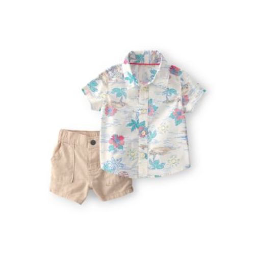 Baby Boys 2 Piece Shirt and Shorts Set