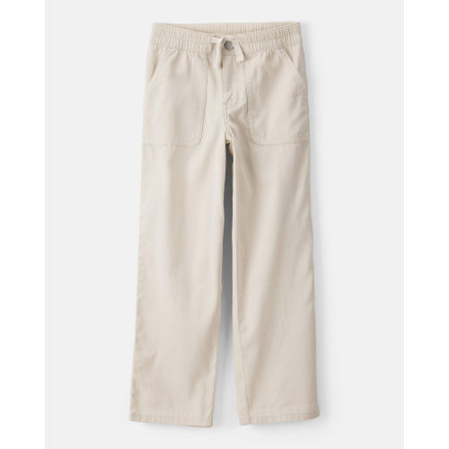 Girls Cotton Wide-Leg Pants - Cream - OshKosh B'gosh | Carter's