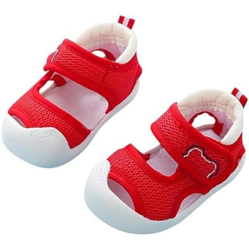 Toddler Baby Closed Toe Walking Sandals Breathable Anti Slip Comfort Lightweight Shoes for Infant Boys Girls