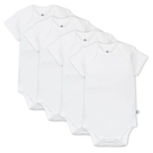 4-Pack Organic Cotton Short Sleeve Bodysuits | Honest Baby Clothing
