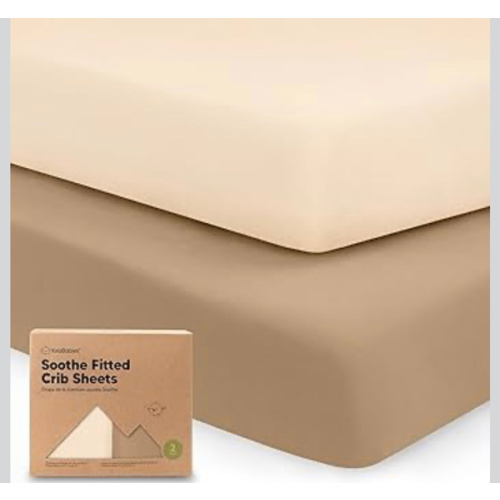 KeaBabies 2-Pack Organic Crib Sheets for Boys, Girls - 52x28 Fitted Crib Mattress Sheet Neutral, Breathable Jersey Cotton Cover for Baby Bed, Toddler Mattress, Soft & Cute Prints (Pecan)