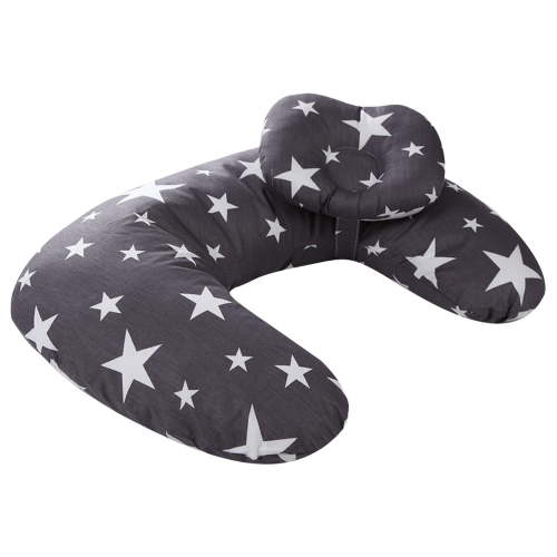 A10 Breastfeeding Pillow Multi functional Infant Feeding Pillow Newborn Products School Seating Pillow Cotton Pillow-Grey Star