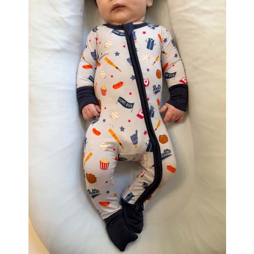 Grand Slam - Zipper Footie Pajamas
