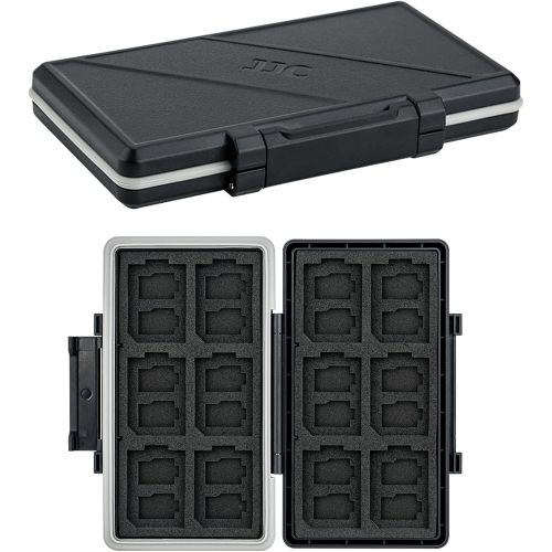 36 Slots Memory Card Case Water-Resistant Anti-Shock Memory Card Wallet for 24 Micro SD SDXC SDHC TF Cards and 12 SD SDXC SDHC Cards
