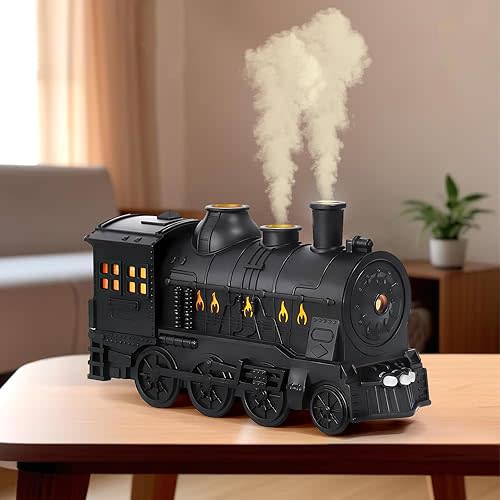 Train Diffusers for Essential Oils,300ml Magic Train Diffuser, Large Room Remote Control Aromatherapy Diffuser, Ultrasonic Cool Mist Humidifier Auto Off for Office Bedroom