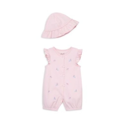 Girls' Rosebud Romper & Hat Set - Baby