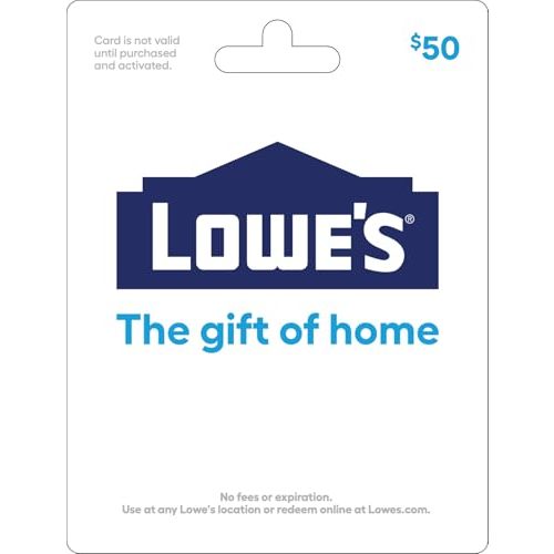 Lowe's Physical Gift Card - $50