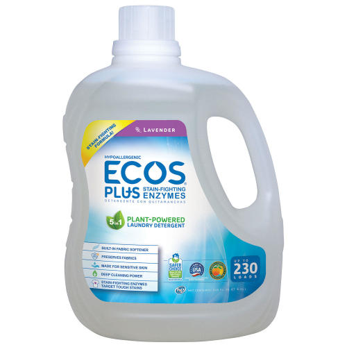 ECOS Hypoallergenic Liquid Laundry Detergent + Enzymes, Lavender Scent, 230 loads, 210 fl. oz. - Sam's Club