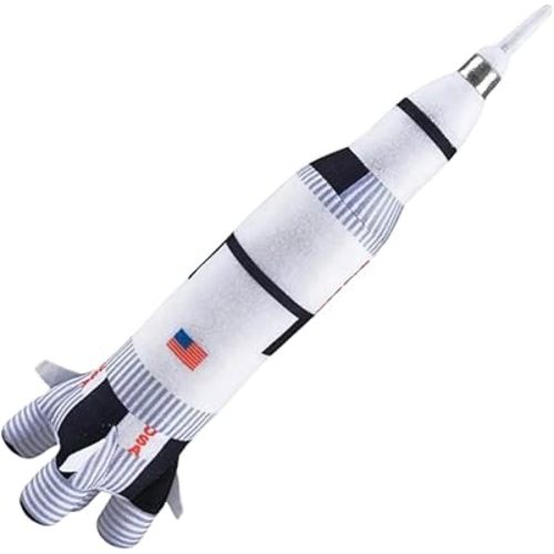 Soft Saturn Rocket Plush Toy – 26″ (1 Pc.) – Colorful Printed Space Rocket Plush – Great Gift for Kids, Prize & Space Enthusiasts