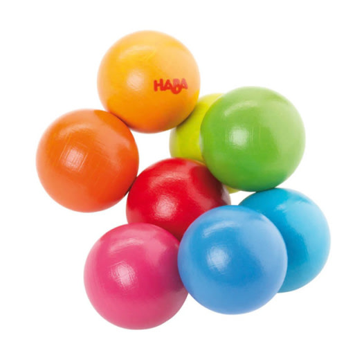 Wooden beads clutching toy