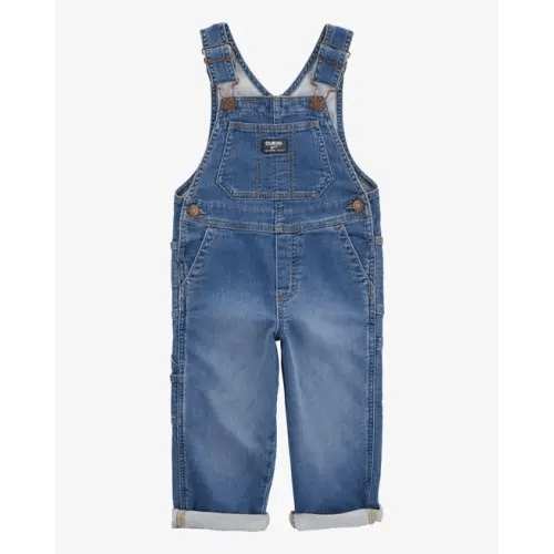 Toddler Stretch Denim Overalls - Medium Wash - OshKosh B'gosh | Carter's