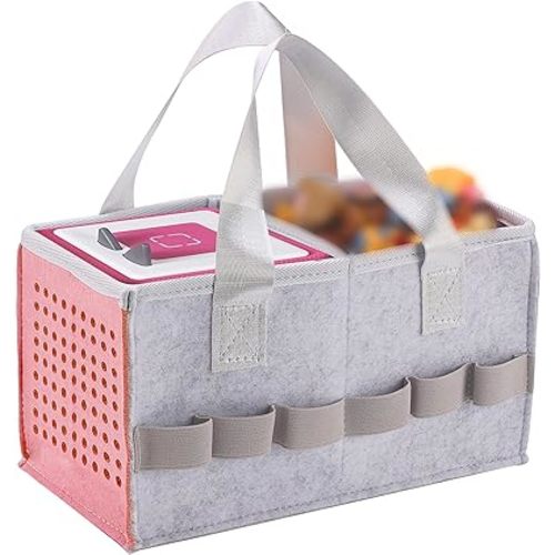 Case for Toniebox Starter Set - Bag with Handle | Portable Travel Carry Case for Toniebox Compatible with Tonies (Pink)