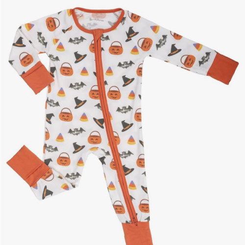 LollyBanks Baby Pajamas, Long Sleeve Baby Romper with 2-Way Zipper, 95% Viscose from Bamboo and 5% Spandex, Infant Sleepers