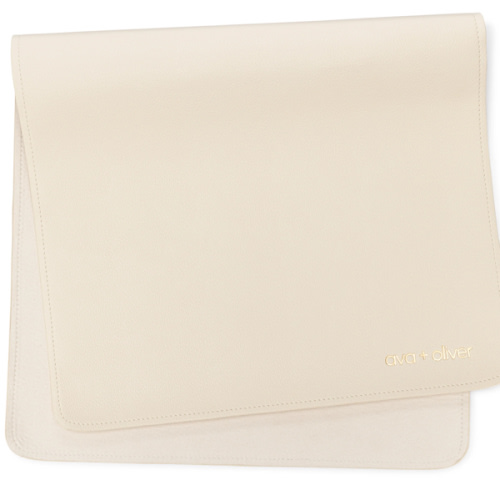 Vegan Leather Changing Mat | Cream