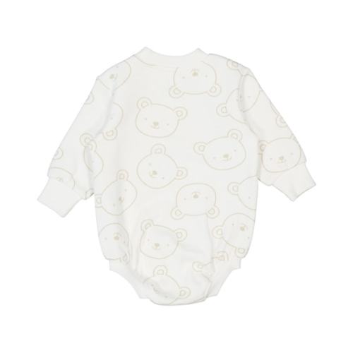 Cream Baby Long Sleeve Fleece Bodysuit | Best&Less™ Online