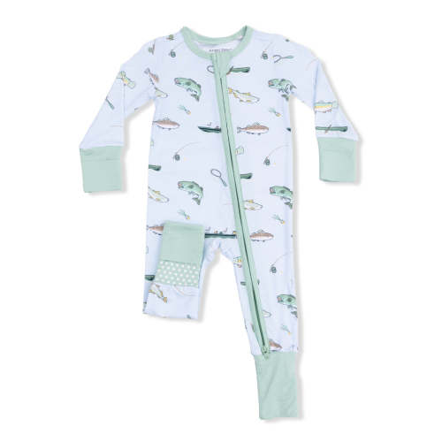2-Way Zip Romper, Fishing