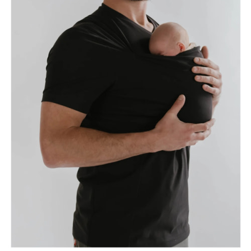 Lalabu Dad Shirt | Original Babywearing T-Shirt with Kangaroo Pouch | Baby Wrap Carrier for Newborns & Infants | Baby Wrap Carrier for Newborns | Essential for new Dads
