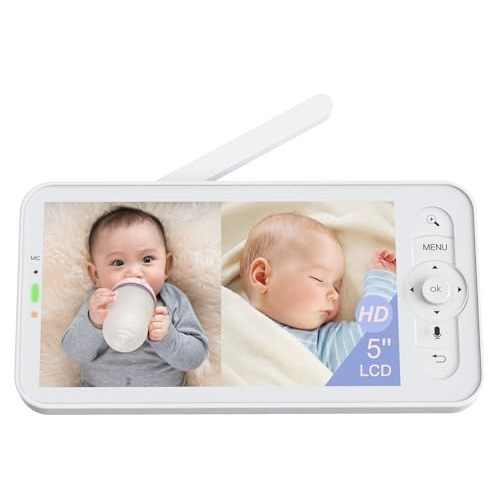 ARENTI 2025 Upgraded 5-Inch Wireless Baby Monitor Display, Parent Unit for AInanny A4 D3 Camera(Screen2)