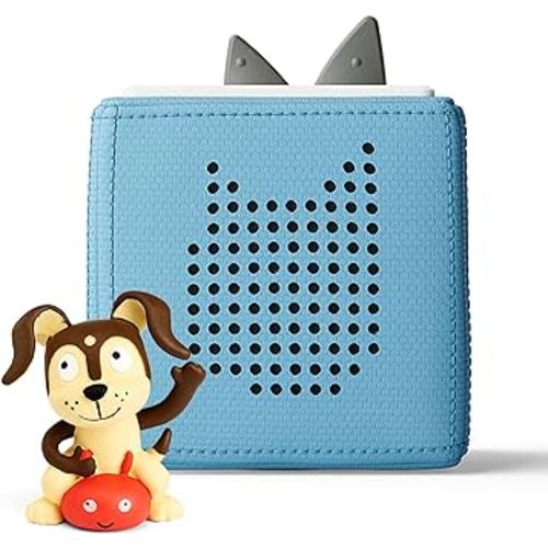 Toniebox 1 Audio Player Starter Set with Playtime Puppy - Listen, Learn, and Play with One Huggable Little Box - Light Blue