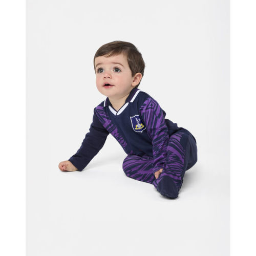 Spurs Retro Baby Crest Away Sleepsuit