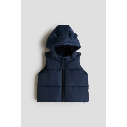 HOODED PUFFER VEST