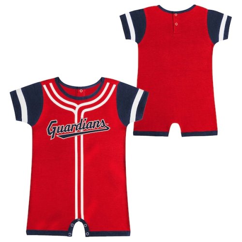 Newborn & Infant Cleveland Guardians Fanatics Red Fast Pitch Romper