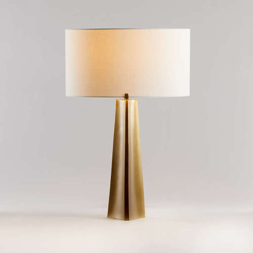 Isla Brass Triangle Table Lamp 24"
