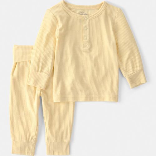 Baby 2-Piece Long-Sleeve Top & Pant Set - Yellow | Carter’s Oshkosh Canada