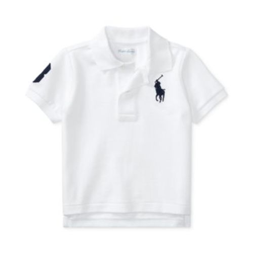 Baby Boys Cotton Mesh Pony Logo Polo Shirt