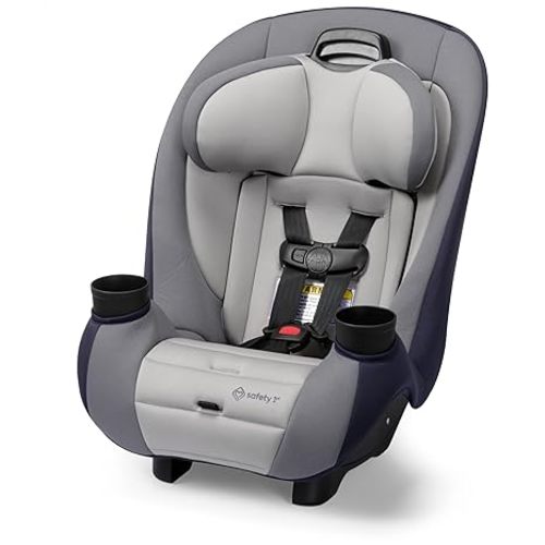 Safety 1st Ellaris 3-in-1 Convertible Car Seat, Slim Fit Design, Rear & Forward-Facing, 5-Position Headrest, Travel-Friendly with Machine-Washable Seat Pad, London Blue