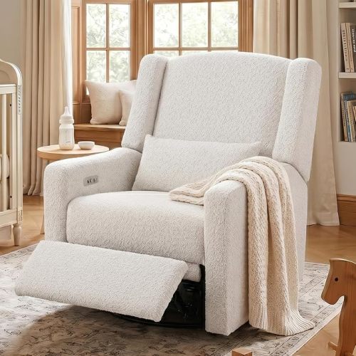 Power Recliner Chair Swivel Gilder Rocking Chairs Skin-Friendly
